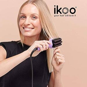 Ikoo E-Styler Jet Hair Straightening Brush – Purple – Brand New Sealed